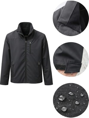 Erkek Su Iticili Rüzgar Gecirmez Mevsimlik Mont