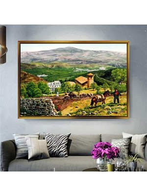 Giyense Altın Çerçeveli Dekoratif Tablo NYY676