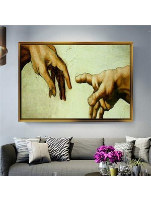 Giyense Altın Çerçeveli Dekoratif Tablo NYY993