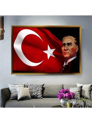 Giyense Altın Çerçeveli Dekoratif Tablo NYY1144