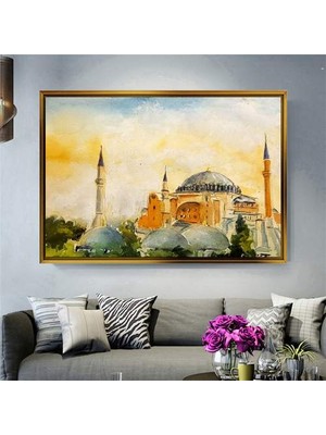 Giyense Altın Çerçeveli Dekoratif Tablo NYY1272