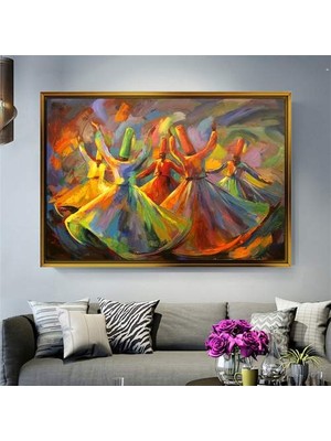 Giyense Altın Çerçeveli Dekoratif Tablo NYY1911