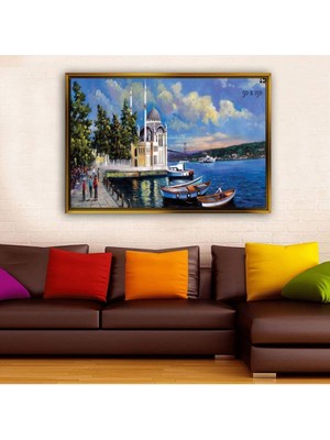 Giyense Altın Çerçeveli Dekoratif Tablo NYY1385