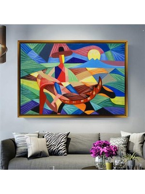 Giyense Altın Çerçeveli Dekoratif Tablo NYY925