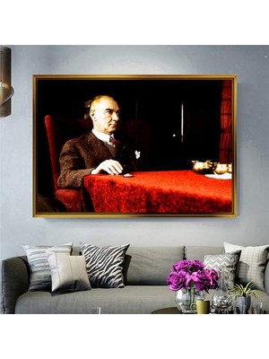 Giyense Altın Çerçeveli Dekoratif Tablo NYY1440