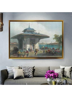 Giyense Altın Çerçeveli Dekoratif Tablo NYY1293