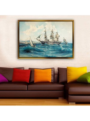 Giyense Altın Çerçeveli Dekoratif Tablo NYY1358