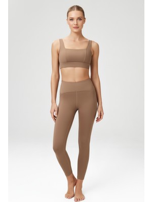 Noonfıt Yüksek Bel Toparlayıcı Tayt & V Sırt Destekli Spor Sütyeni - Sculpt Set