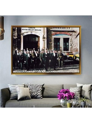 Giyense Altın Çerçeveli Dekoratif Tablo NYY1991