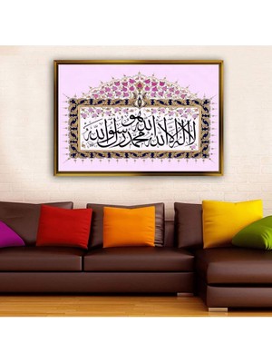 Giyense Altın Çerçeveli Dekoratif Tablo NYY1386