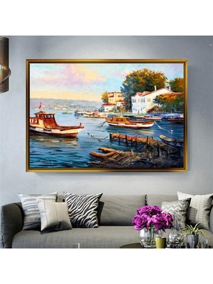 Giyense Altın Çerçeveli Dekoratif Tablo NYY1999