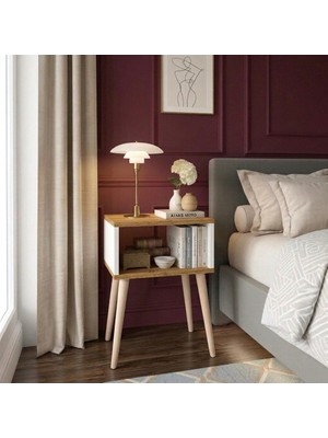 Seven Madame Home Pera Tek Katlı Komodin | Yan Sehpa | 45X30X63