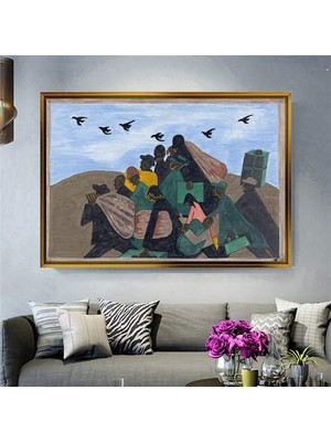 Giyense Altın Çerçeveli Dekoratif Tablo NYY164