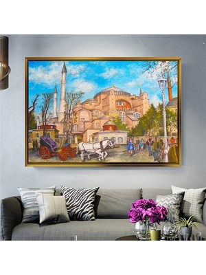 Giyense Altın Çerçeveli Dekoratif Tablo NYY768