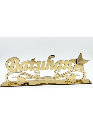 Güven Pleksi Masaüstü Isimlik Doğum Günü Süsü Yıldız