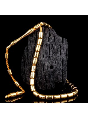 İskender Tesbih Kapsül Kesim Özel Işçilikli Altın Tesbih