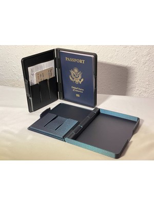 Morphena3D Pasaport Kutusu / Kılıfı / Koruma – Belgeler Için Bölmeli Pasaport Koruma Kılıfı