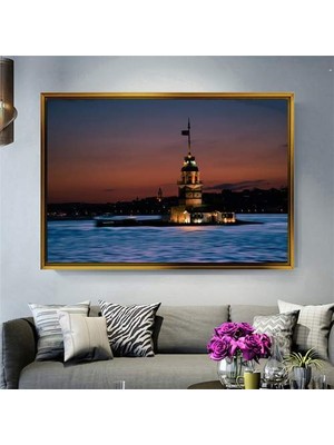 Giyense Altın Çerçeveli Dekoratif Tablo NYY1205