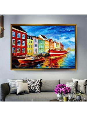 Giyense Altın Çerçeveli Dekoratif Tablo NYY1906