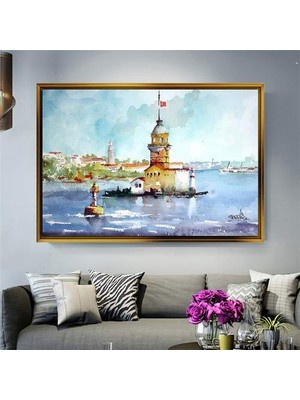 Giyense Altın Çerçeveli Dekoratif Tablo NYY596