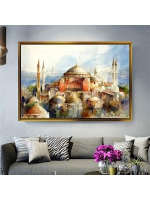 Giyense Altın Çerçeveli Dekoratif Tablo NYY717