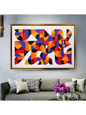 Giyense Altın Çerçeveli Dekoratif Tablo NYY1457