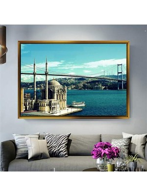 Giyense Altın Çerçeveli Dekoratif Tablo NYY1537