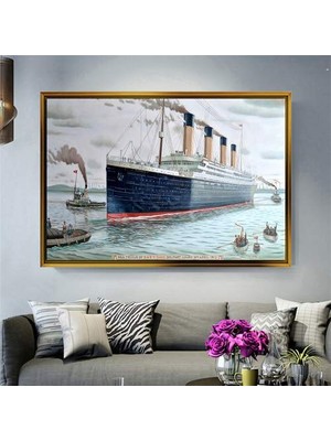 Giyense Altın Çerçeveli Dekoratif Tablo NYY790