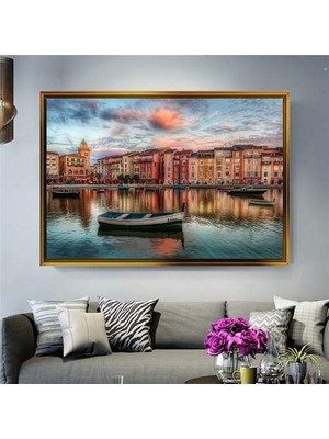 Giyense Altın Çerçeveli Dekoratif Tablo NYY907