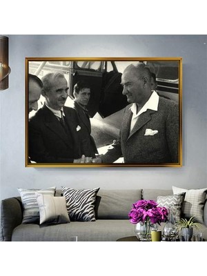 Giyense Altın Çerçeveli Dekoratif Tablo NYY1841