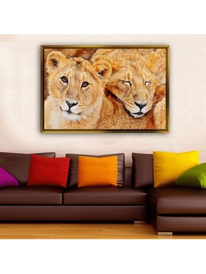 Giyense Altın Çerçeveli Dekoratif Tablo NYY1357