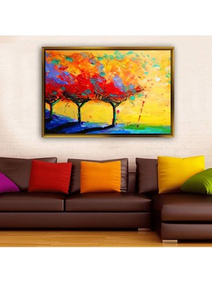 Giyense Altın Çerçeveli Dekoratif Tablo NYY1798