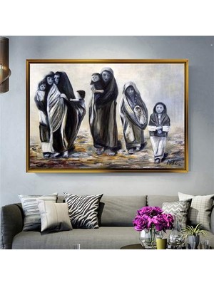 Giyense Altın Çerçeveli Dekoratif Tablo NYY405