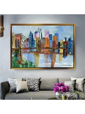 Giyense Altın Çerçeveli Dekoratif Tablo NYY2031