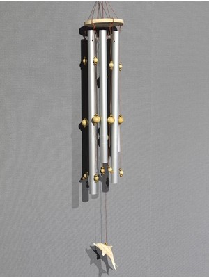 Marsilyan Boncuklu Metal Rüzgar Çanı 3dıarta-28
