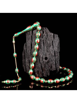 İskender Tesbih Amedspor Motifli Koleksiyonluk Altın Tesbih