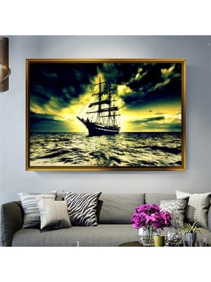 Giyense Altın Çerçeveli Dekoratif Tablo NYY905