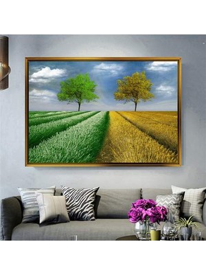 Giyense Altın Çerçeveli Dekoratif Tablo NYY181