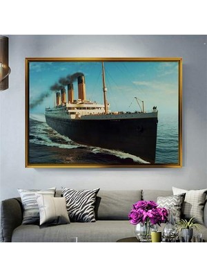 Giyense Altın Çerçeveli Dekoratif Tablo NYY809