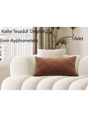 Emir-Ay@hometeks Kapitoneli Kırlent Kılıfı ,yastık Kılıfı ( Leke Tutmayan Silinebilir Kumaş )