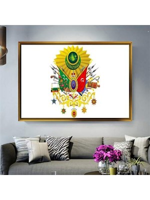 Giyense Altın Çerçeveli Dekoratif Tablo NYY551