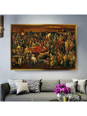 Giyense Altın Çerçeveli Dekoratif Tablo NYY807