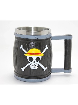 Marsilyan One Piece Temalı 3D Kabartmalı Çelik Kupa Bardak ALK4483