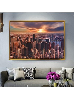 Giyense Altın Çerçeveli Dekoratif Tablo NYY1480