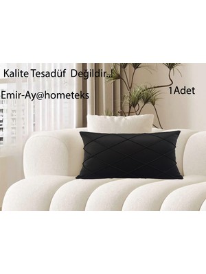 Emir-Ay@hometeks Kapitoneli Kırlent Kılıfı ,yastık Kılıfı ( Leke Tutmayan Silinebilir Kumaş )