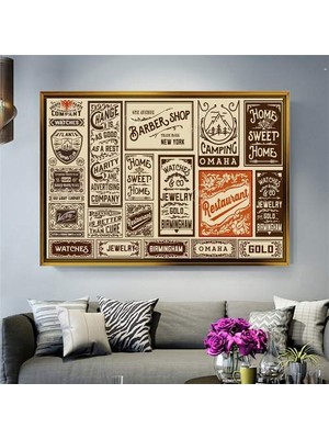 Giyense Altın Çerçeveli Dekoratif Tablo NYY988