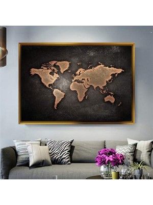 Giyense Altın Çerçeveli Dekoratif Tablo NYY1025