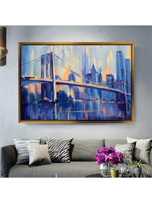 Giyense Altın Çerçeveli Dekoratif Tablo NYY2005