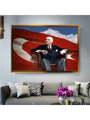 Giyense Altın Çerçeveli Dekoratif Tablo NYY1506