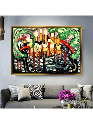 Giyense Altın Çerçeveli Dekoratif Tablo NYY308